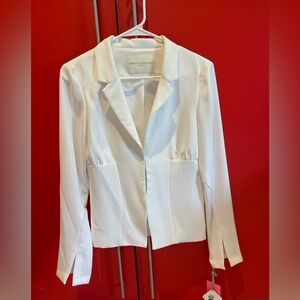 Amanda Uprichard beautiful white blazer.  Never been worn.  Tags still attached.